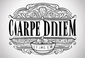 Carpe Diem tattoo idea
