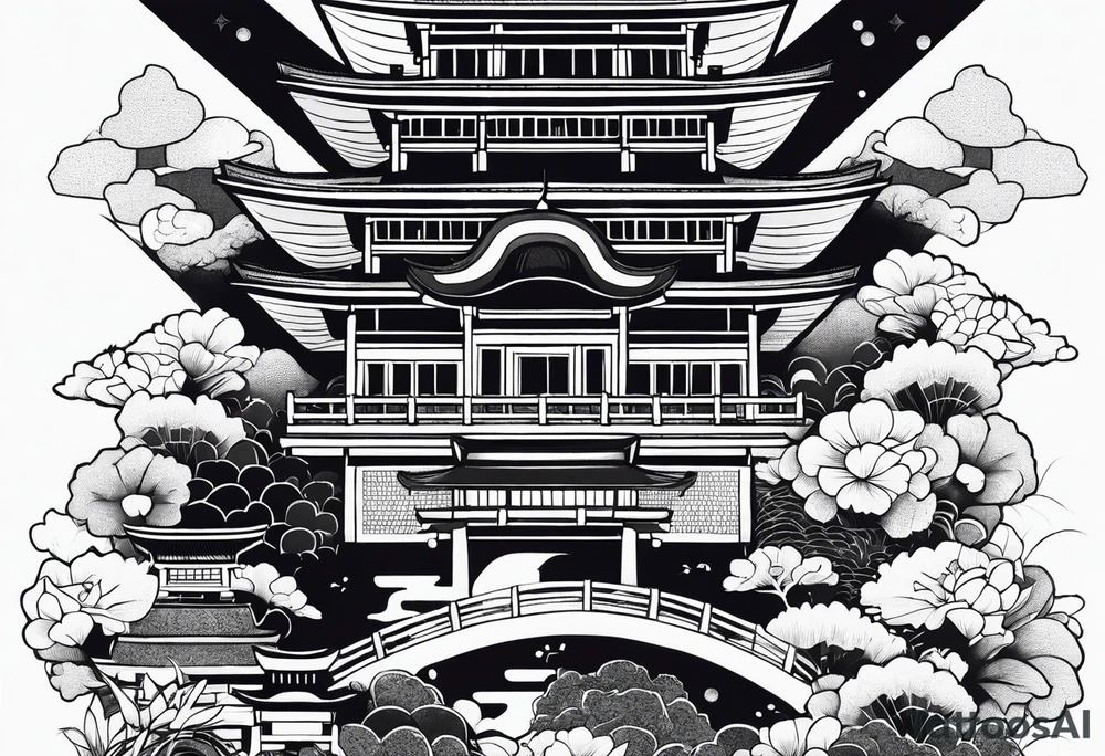 Japanese theme on forearm for men tattoo idea