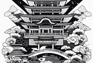 Japanese theme on forearm for men tattoo idea