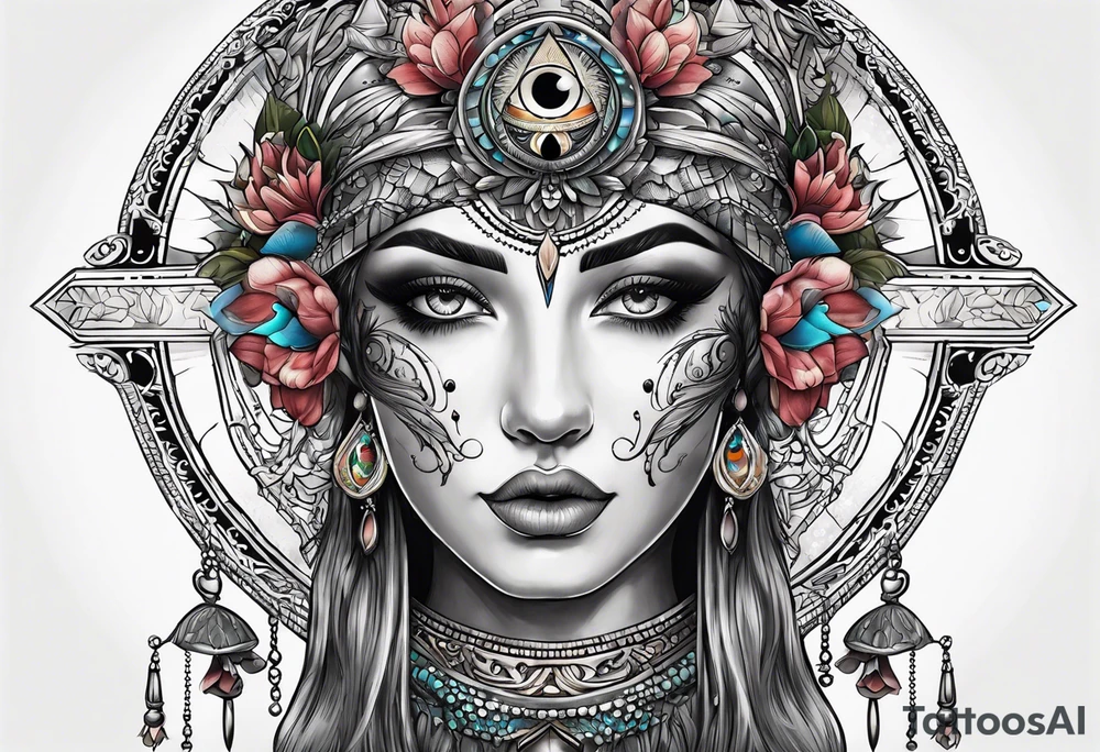Third eye tattoo idea