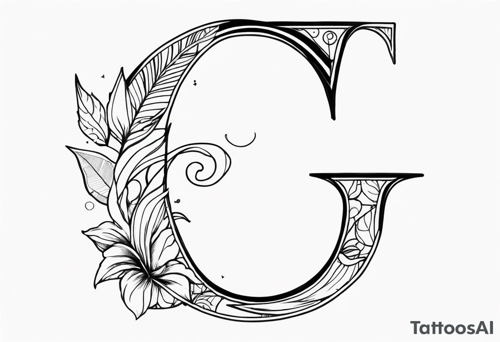 The letter G tattoo idea