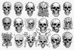 Eldritch skeleton tattoo idea