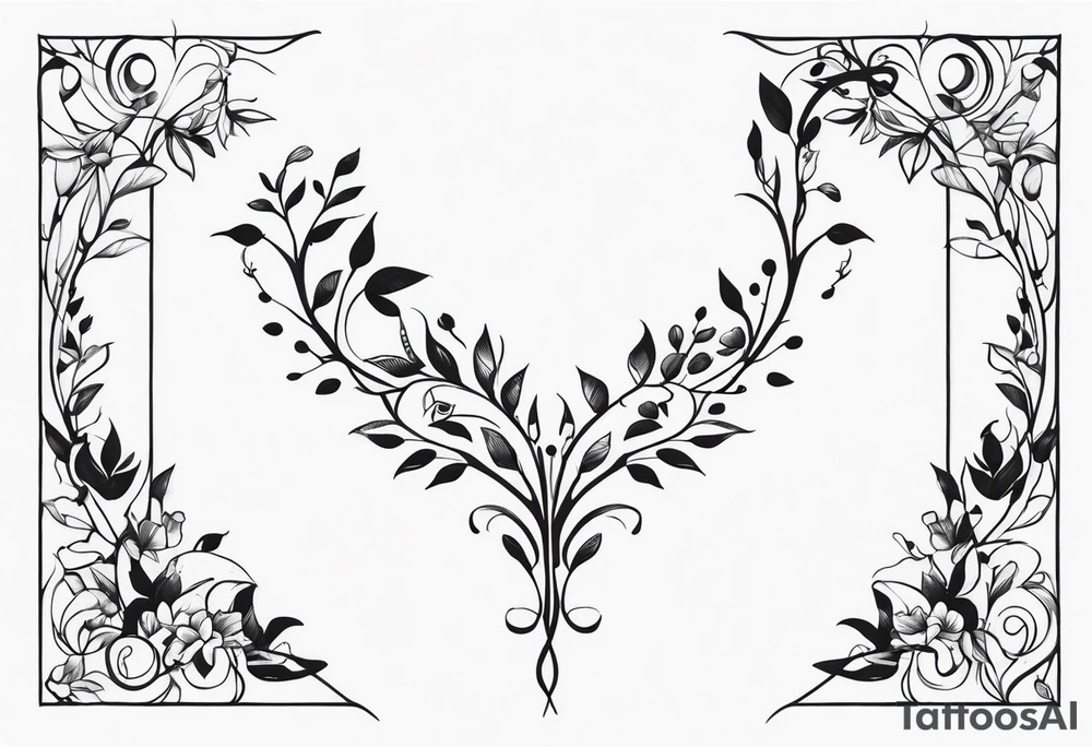 vine to wrap around arm tattoo idea