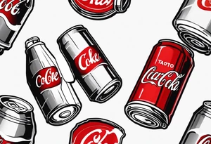 can of coke tattoo idea