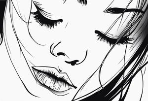 Tears ricocheting off person tattoo idea