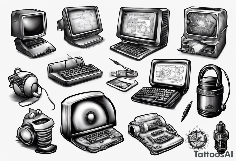 Computer tattoo idea