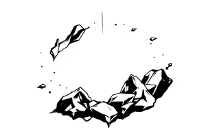 mind breaking open into space tattoo idea