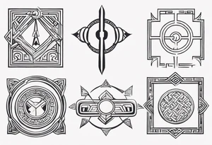 Ancient greek strength symbol tattoo tattoo idea