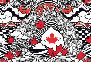 Merger of Trinidad and Canada tattoo idea