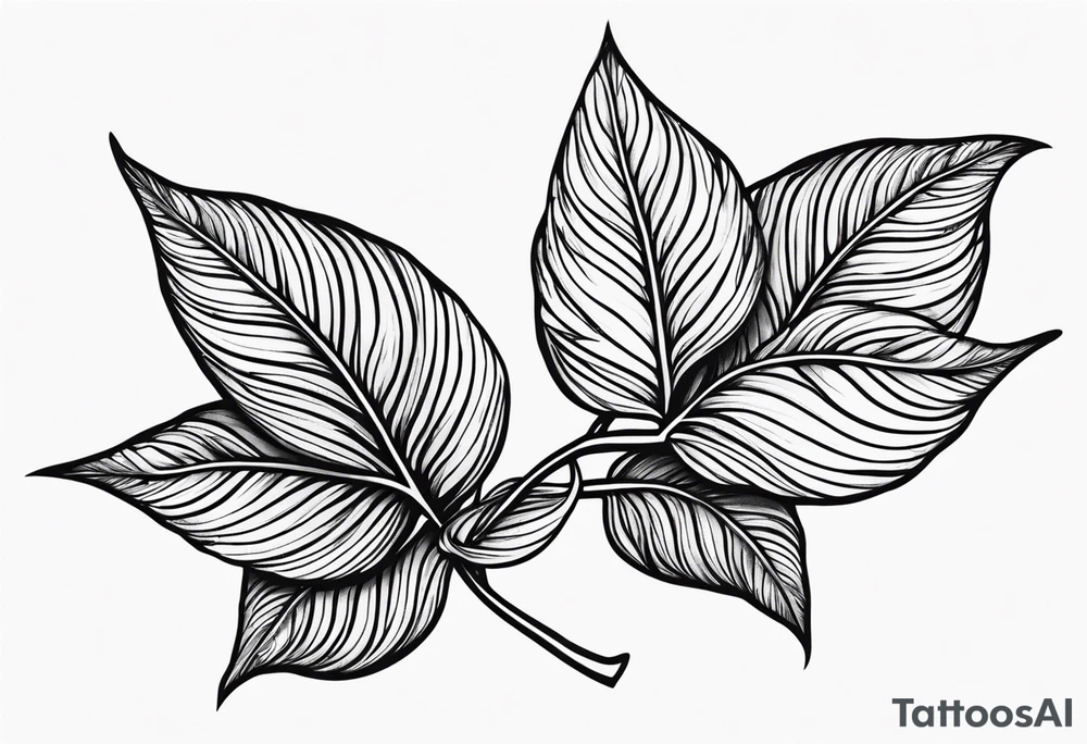 Leaf with Lydia in it tattoo idea