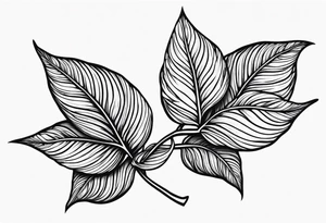 Leaf with Lydia in it tattoo idea