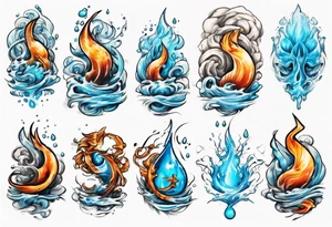 water element tattoo idea