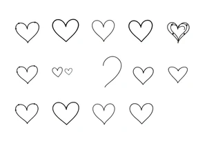 12 unique cute hearts tattoo idea