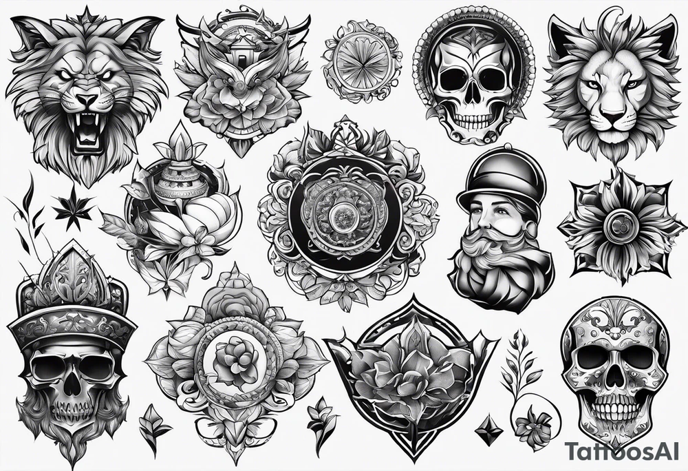 Bundle of tattoos tattoo idea