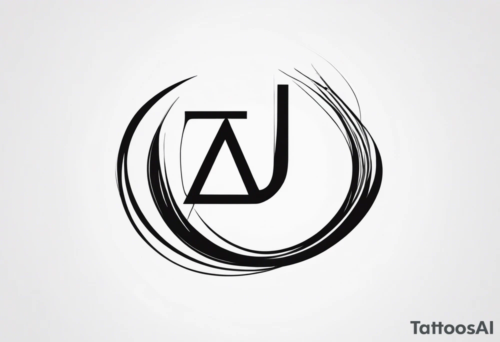 unique symbol with the letters T, A, J, W, D tattoo idea unique symbol with the letters T, A, J, W, D tattoo idea