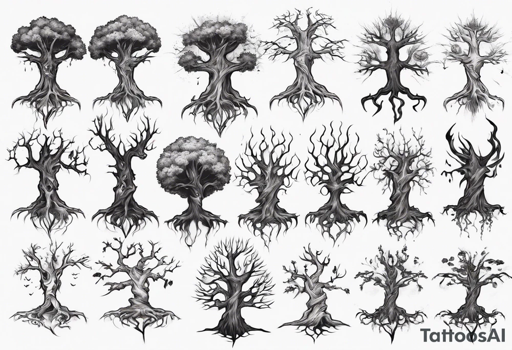 Necromancy tree tattoo idea