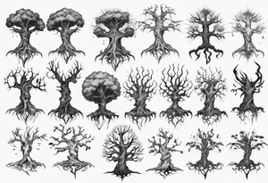 Necromancy tree tattoo idea