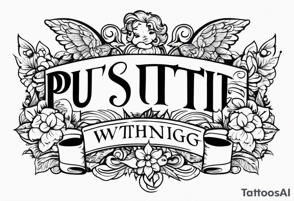 putti without wings tattoo idea