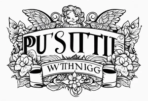 putti without wings tattoo idea