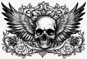 Good vs evil chest piece. tattoo idea