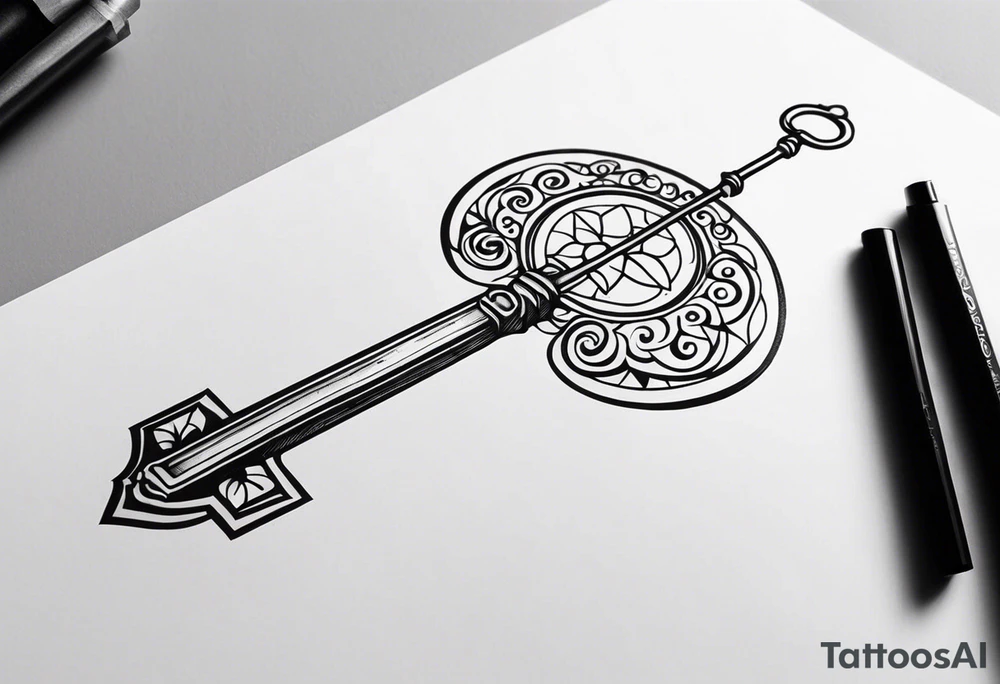 Skeleton Key tattoo idea