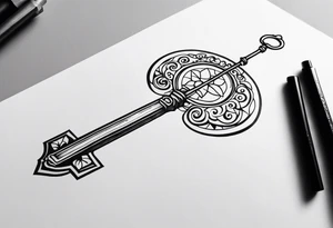 Skeleton Key tattoo idea