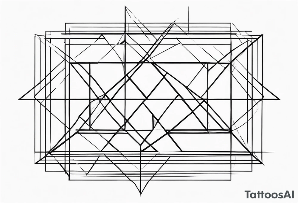 Geometric Shapes tattoo idea