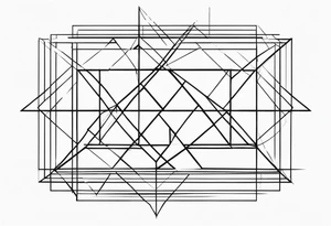 Geometric Shapes tattoo idea