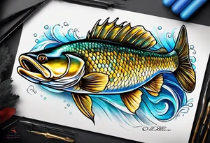 Walleye tattoo idea