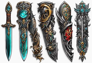 Hidden blade tattoo idea