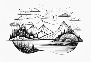Templanza, tranquilidad y ternura tattoo idea
