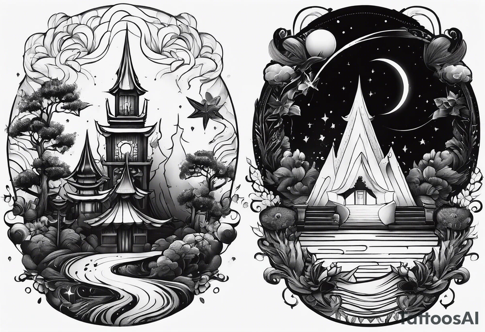 a small symbol to represent me and my cousins, involving a metaphorical universe tattoo idea