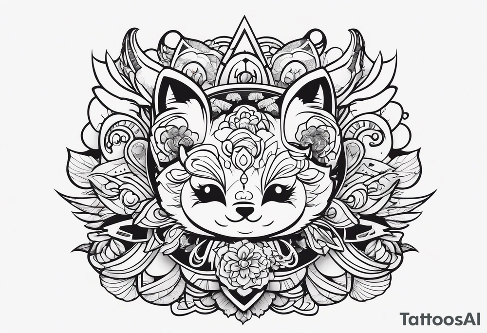 小狼在山上 tattoo idea