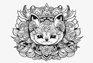 小狼在山上 tattoo idea