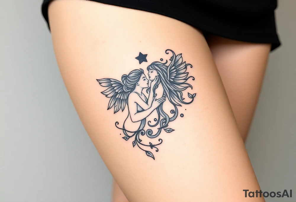Virgo in love with Leo tattoo idea