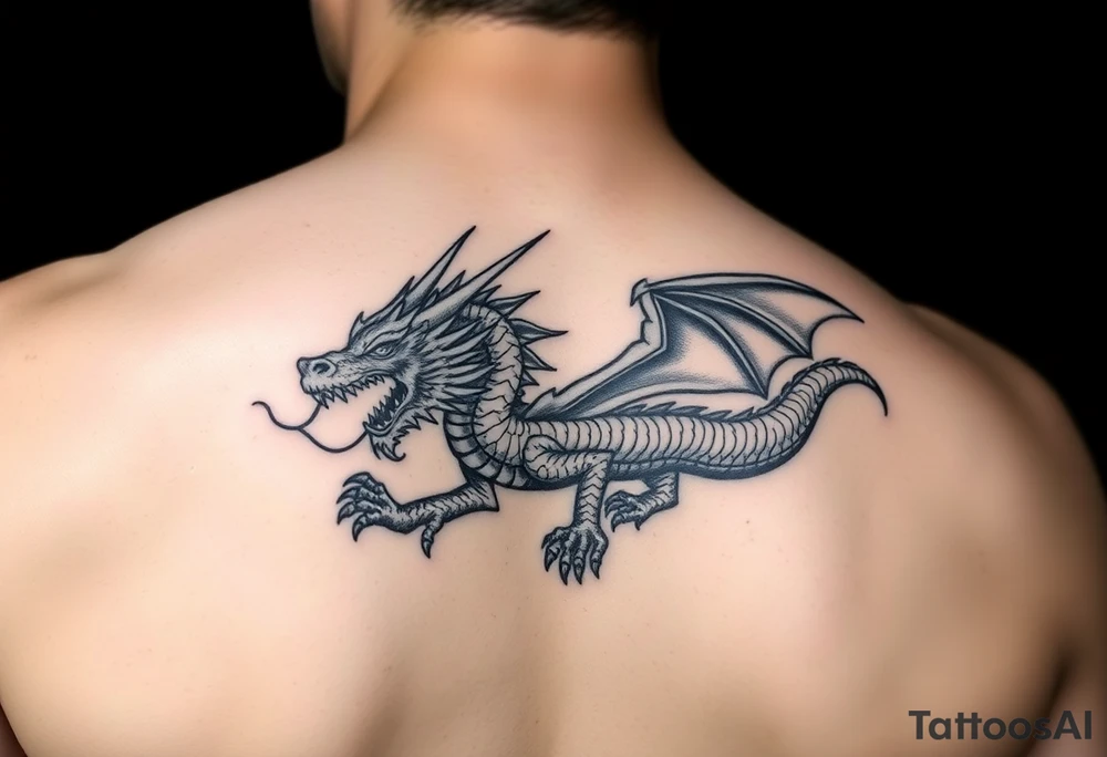 powerful majestic dragon with background forearm tattoo idea powerful majestic dragon with background forearm tattoo idea
