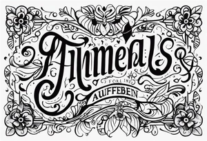 niemals aufgeben tattoo idea