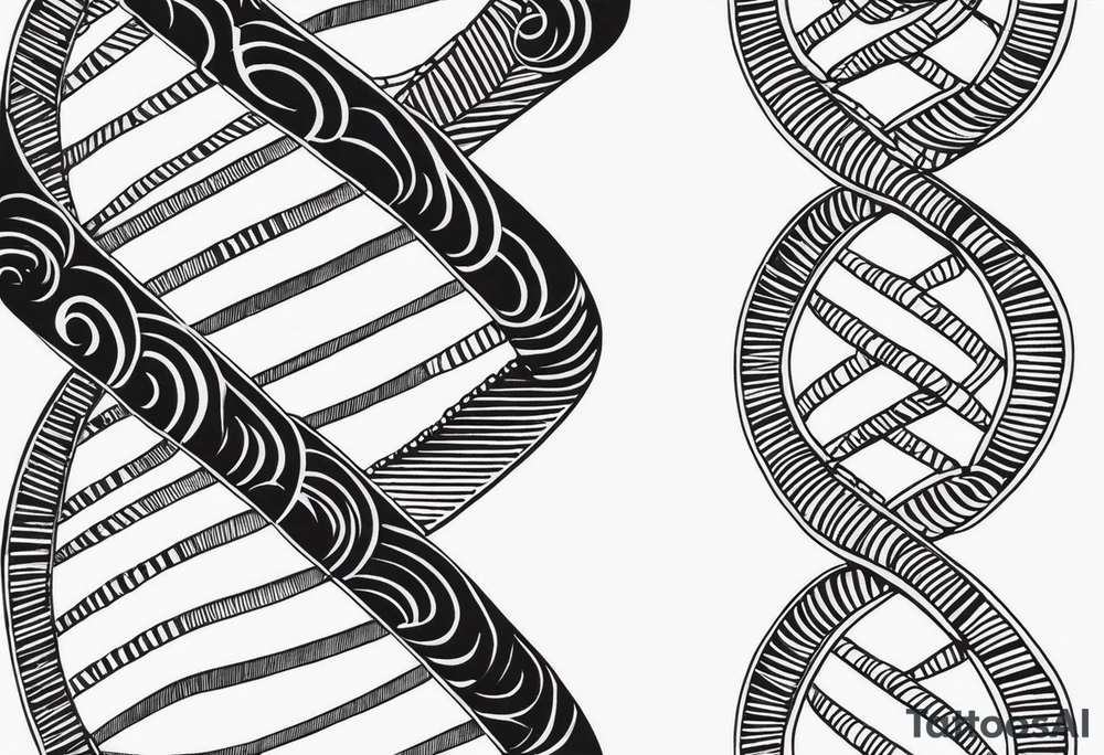 DNA strand tattoo idea