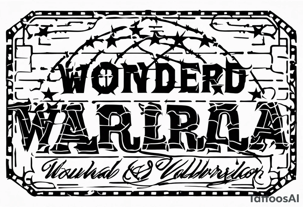 Wounded warrior valhalla barb wire prison tattoo idea
