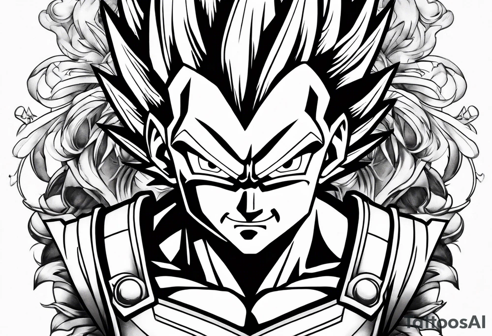 vegeta tattoo idea
