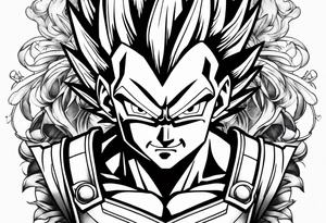 vegeta tattoo idea