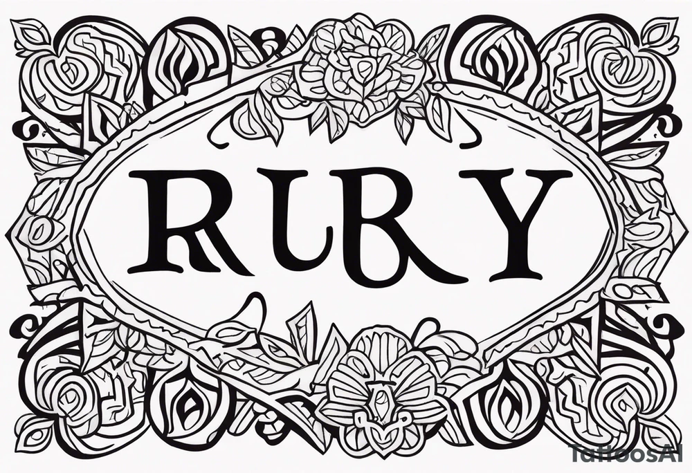 R u b y  🐾 tattoo idea