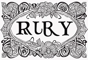 R u b y  🐾 tattoo idea