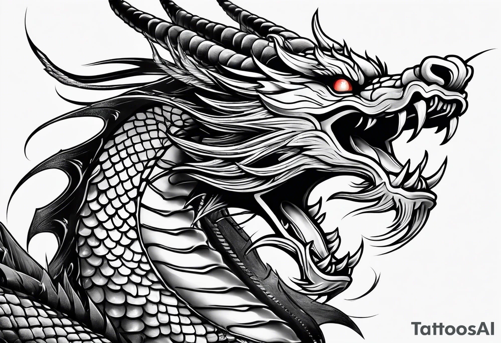 Traditional Chinese Dragon tattoo idea