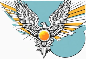 Icarus's myth flying too close to the sun tattoo idea