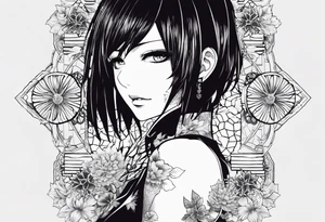 I like the anime Tokyo Ghoul, also the song zombie. I like tattoos of the falling angel, moreover tattoos related to asiatic culture and Greek mixology. tattoo idea