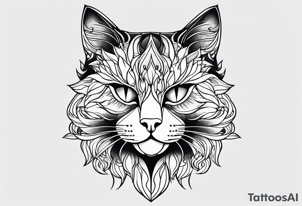 Black Cat tattoo idea