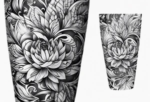 Full leg sleeve tattoo idea