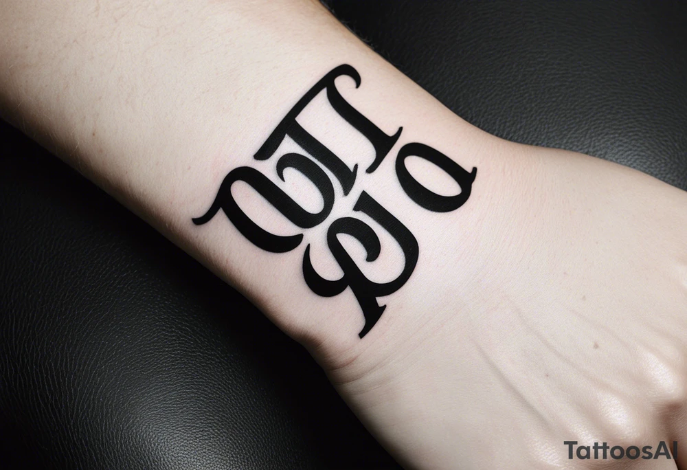 "1970" wrist tattoo tattoo idea