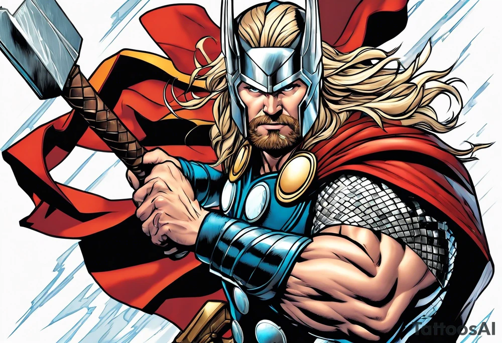 The Mighty Thor from current Marvel comics tattoo idea